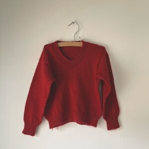 Vintage children’s v-neck sweater